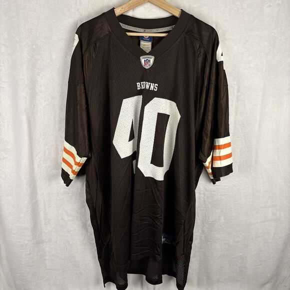 Reebok Cleveland Browns Peyton Hillis #40 Men's On-Field Jersey Size 2XL - Picture 2 of 11